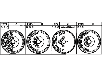 Toyota 42611-16170-03 Wheel, Disc