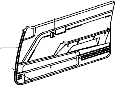 Toyota 67610-89178-06 Board Sub-Assy, Front Door Trim, RH