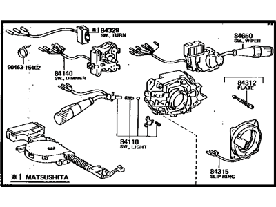 Toyota 84310-2B410 Switch Assy, Turn Signal