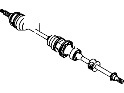 Toyota 43410-20052 Shaft Assembly, Front Drive