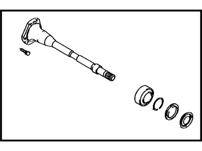 Toyota 43049-20050 Front Drive Flange Shaft Sub-Assembly