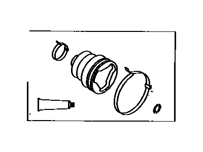 Toyota 04438-12050 Front Cv Joint Boot Kit Inboard Joint