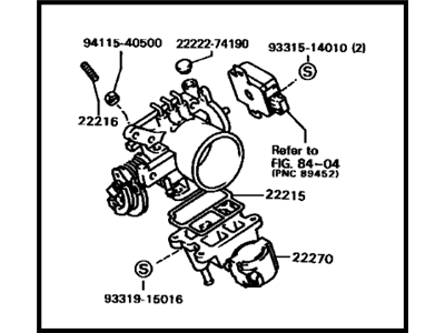 Toyota 22210-74150 Throttle Body