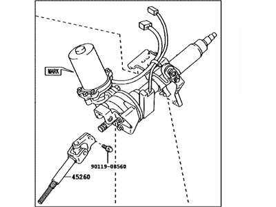 Toyota 45200-47060 Post Assembly, Steering