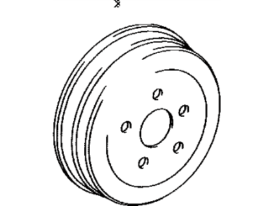 Toyota 42431-12220 Rear Brake Drum Sub-Assembly