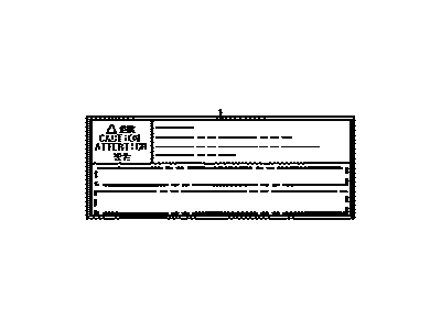 Toyota 47997-30010 Caution Label