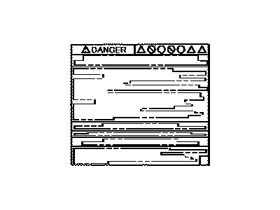 Toyota G9288-47080 Info Label
