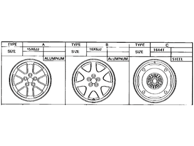 Toyota 42611-47070 Wheel, Disc