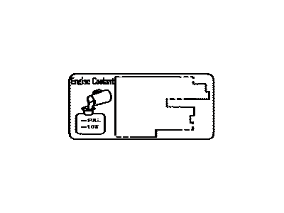 Toyota 11296-27020 Eng Info Label