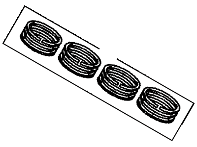 Toyota 13011-21100 Ring Set, Piston