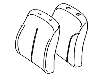 Toyota 71558-52R40-E1 Seat Back