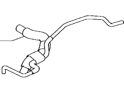 Toyota 23820-21100 Hose Assy, Fuel Vapor Feed