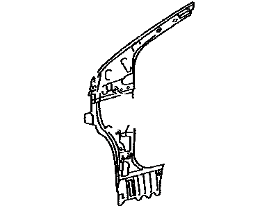 Toyota 61023-52140 Inner Hinge Pillar