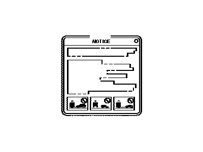 Toyota 41992-42030 Info Label