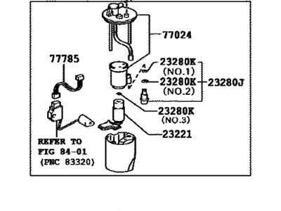 Toyota 77020-02270 Fuel Pump Assembly