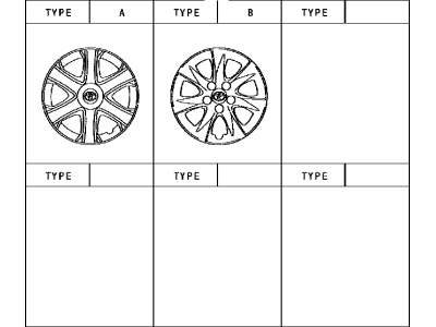 Toyota 42621-02120 Wheel Cover