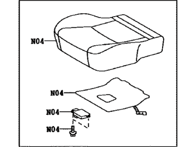 Toyota 71001-0ZS20-B0 Seat Set