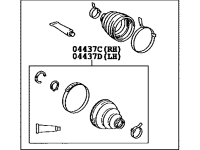 Toyota 04429-01010 Boot Kit