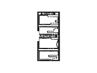 Toyota 41992-48020 Info Label