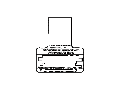 Toyota 74599-0E020 Air Bag Label