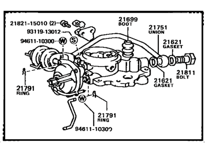 Toyota 21112-28080 Horn, Air