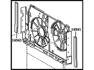 Toyota 16711-0P140 Fan Shroud