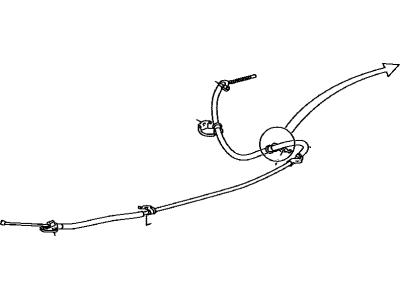 Toyota 46420-0R013 Rear Cable