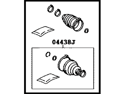 Toyota 04428-0R010 Boot Kit