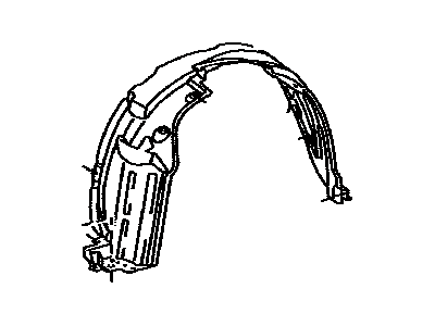 Toyota 53875-0R010 Fender Liner