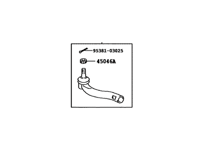 Toyota 45046-09650 Outer Tie Rod