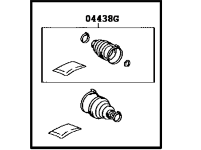Toyota 04427-0R010 Boot Kit