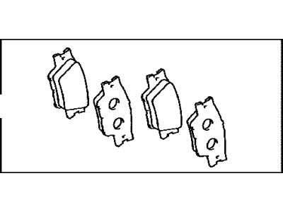 Toyota 04466-42060 Rear Pads