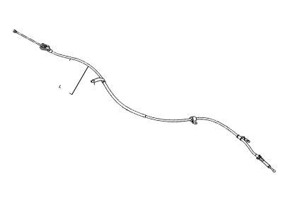 Toyota 46430-02190 Rear Cable