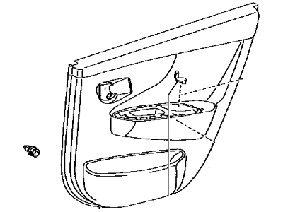 Toyota 67640-02N30-B0 Panel Assembly, Rear Door