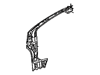 Toyota 61023-02200 Inner Hinge Pillar