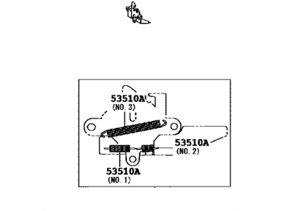 Toyota 53510-02330 Latch Assembly