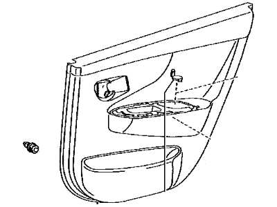 Toyota 67630-02N32-B0 Panel Assembly, Rear Door
