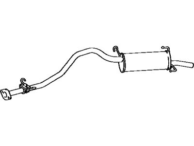 Toyota 17430-73161 Exhaust Pipe Sub-Assembly
