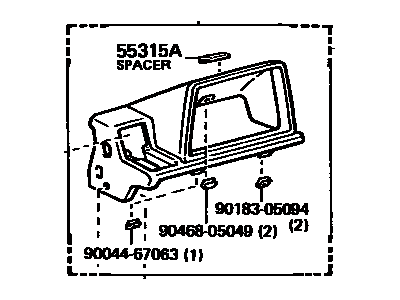 Toyota 55404-28010-02 Panel Sub-Assy, Instrument Cluster Finish