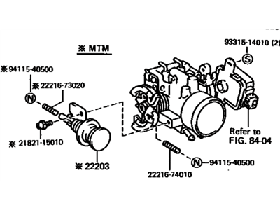 Toyota 22210-73030 Throttle Body