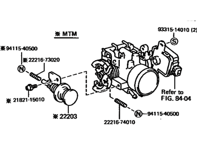 Toyota 22210-73022 Throttle Body