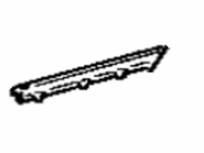Toyota 68160-87001 Weatherstrip Assy, Front Door Glass, Outer LH