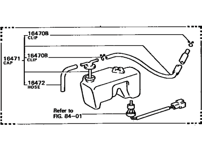 Toyota 16470-73010 Tank Assy, Radiator Reserve