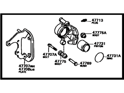 Toyota 47730-28050 Caliper