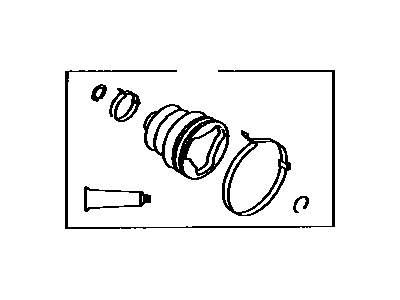 Toyota 04438-16050 Front Cv Joint Boot Kit