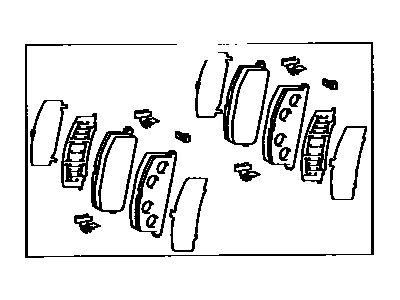 Toyota 04491-16050 Front Disc Brake Pad Set