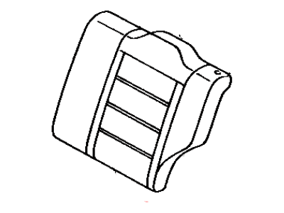 Toyota 71078-16880-03 Rear Seat Back Cover, Left (For Separate Type)