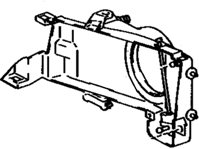 Toyota 81106-16510 Driver Side Headlamp Housing Sub-Assembly