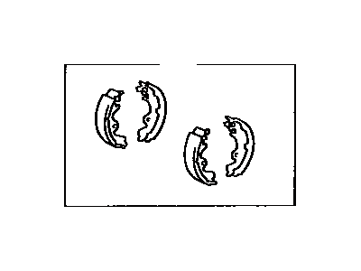 Toyota 04495-10110 Rear Shoes