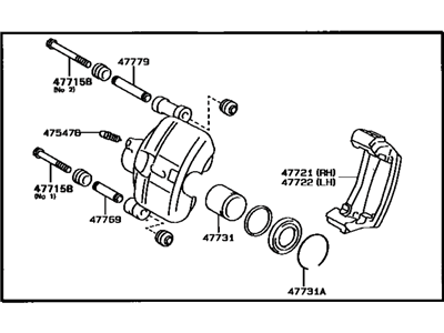 Toyota 47730-10100 Caliper